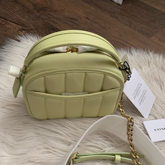 Coach Lunchbox Top Handle With Quilting - Picture 9 of 13